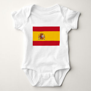 Body Costume de bébé patriotique avec drapeau Espagne
