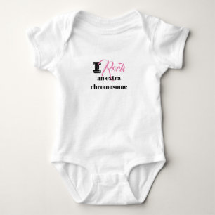 Body Costume de corps de bébé "I rock an extra chromo