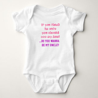 Body Costume drôle de bébé si vous pensez Im mignon