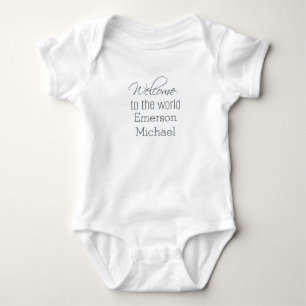 Body Costume personnalisé "Welcome to the World"