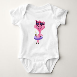 Body Costume pour bébé amusant avec cochon de fête heur