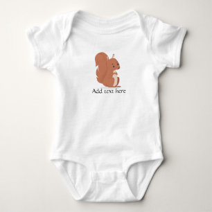 Body Costume pour bébé, Écureuil mignon, ajouter du tex