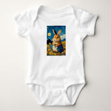 Costume pour bébé lapin de printemps étoilé