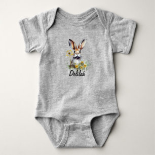 Body Couleur d'eau Bunny Dandelion Baby Jersey Bodysuit