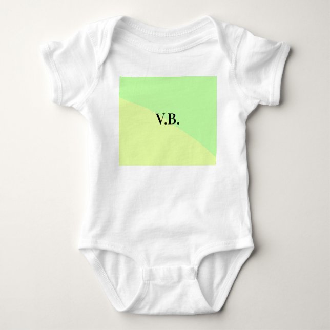 Body Couleur unie simple ajouter un nom texte monogramm (Devant)