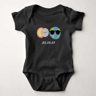 Body Coupe Carton Solaire Eclipse Date Personnalisée