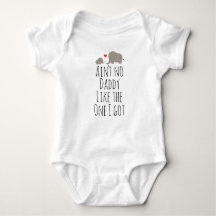Coupe du corps Eléphants Bébé de papa mignon