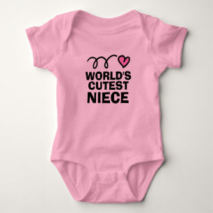 Body Coupe du monde de la nièce mignonne rose bébé