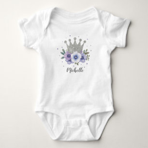Body Couronne de princesse florale argent violet person