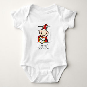 Body Coutume Peau claire Tone Baby's First Christmas