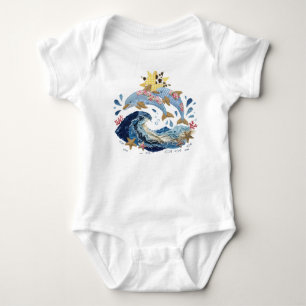 Body Couverture Patchwork Dauphins