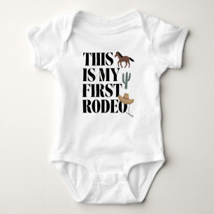 Body Cow-boy de l'Ouest C'est Mon Premier Rodéo Bébé 