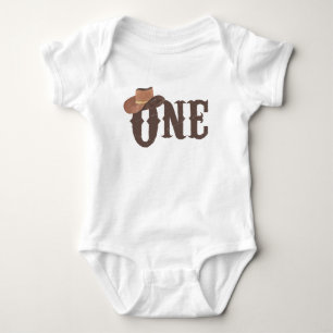 Body Cowboy Casquette Thème ONE 1er anniversaire Baby B