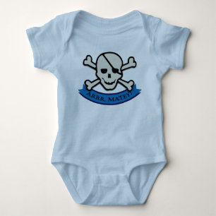 Body Crâne - Bleu clair maillot pour bébé