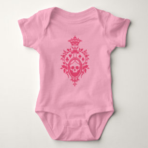 Body Crâne rose Et Costumes Carte Crest Bodysuit Bébé