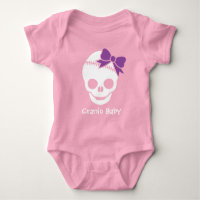 Cranio Crâne fille avec cou pourpre