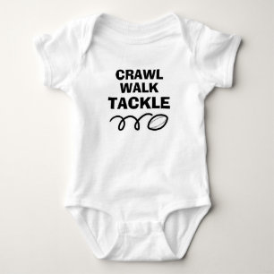 Body CRAWL WALK TACKLE bodysuit rugby pour nouveau bébé
