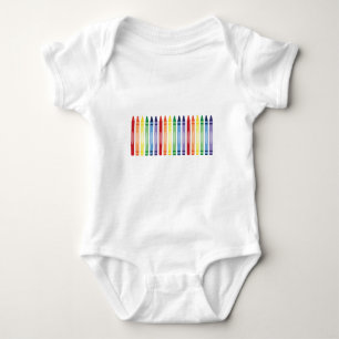 Body Crayons arc-en-ciel colorés Motif