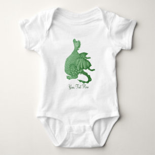 Body créature imaginaire mythique dragon vert mignon
