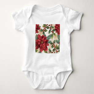 Body Crème verte rouge Retro les années 50 Poinsettia