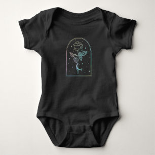 Body Crescent Moon Rose Occulte Witchcraft Wicca Pastel