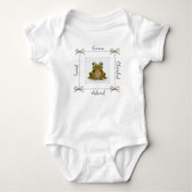Crochet de grenouille Bodysuit pour bébé Personnal