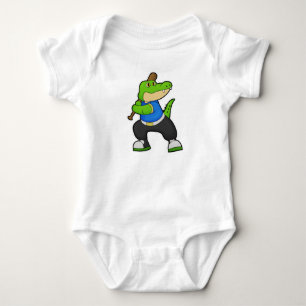 Body Crocodile au baseball avec batte de baseball