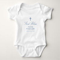 Croix Bleue tenue Baptême personnalisée