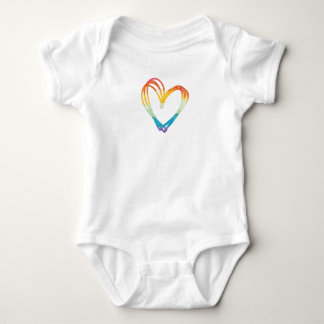 Body Croquis de coeur d'arc-en-ciel