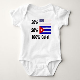 Body Cubain de l'Américain 50% de 50% 100% mignon