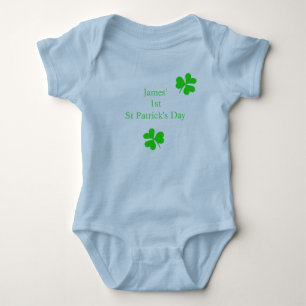 Body Custom 1st Saint Patrick's Day Lucky Shamrock Boy