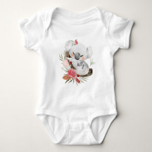 Body Cute Baby Koala Gold Speckle Nom personnalisé