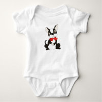 Cute Boston Terrier dans la Cravate Red Bow
