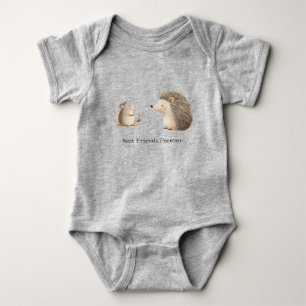 Body Cute Brown Cream Hérisson Souris Meilleurs amis