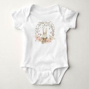 Body Cute Bunny Vintage Florals Verdure Foliage Garçon