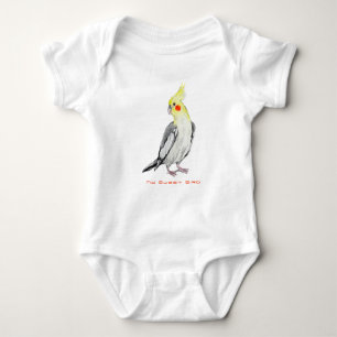 Body Cute Cockatiel Aquarelle Parrot.