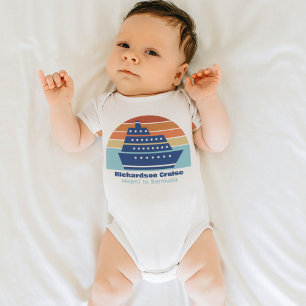 Body Cute Cruise Ship Famille Voyage Coucher de soleil 