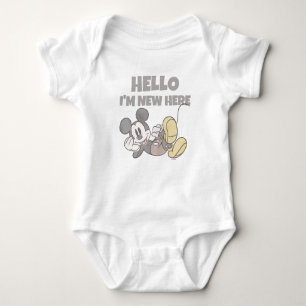 Body Cute Disney Mickey Souris Bonjour Je suis Nouveau 