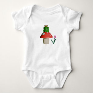 Body Cute grenouille caricaturale portant une couronne