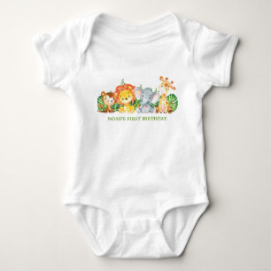 Body Cute Jungle Animaux 1er anniversaire