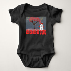 Body Cute Kawaii Snowman avec Sucre de canne Tree