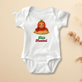 Body Cute "Little Meatball" Italian Baby Bodysuit