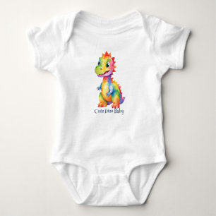 Body Cute Magique Rainbow Dinosaur Bonne fête d'anniver