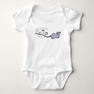 Body Cute Mouse Cartoon Rat Nouvel An 2020 Nom Bodysuit