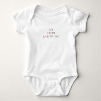 Cute My First Christmas Festive Quote