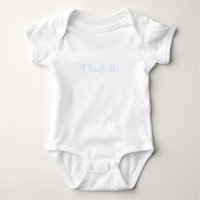Cute Nom personnalisé texte bleu clair blanc