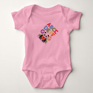 Body Cute Panda Lecture - Colorful ABCD FG T-Shirt