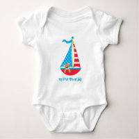 Cute Patriotic Teddy Bear Kids 4 juillet T-shirt