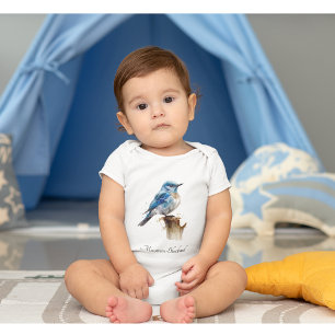 Body Cute Petite Montagne Bluebird Aquarelle, personnal