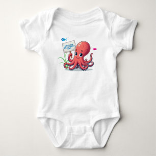 Body Cute, poulpe caricaturale avec poisson